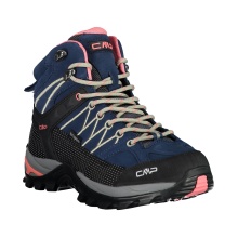 CMP Wanderschuhe Rigel Mid WP (Trekking, wasserdicht) navyblau/pink Damen